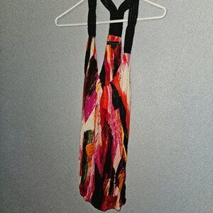 twenty one pink and black racerback tank